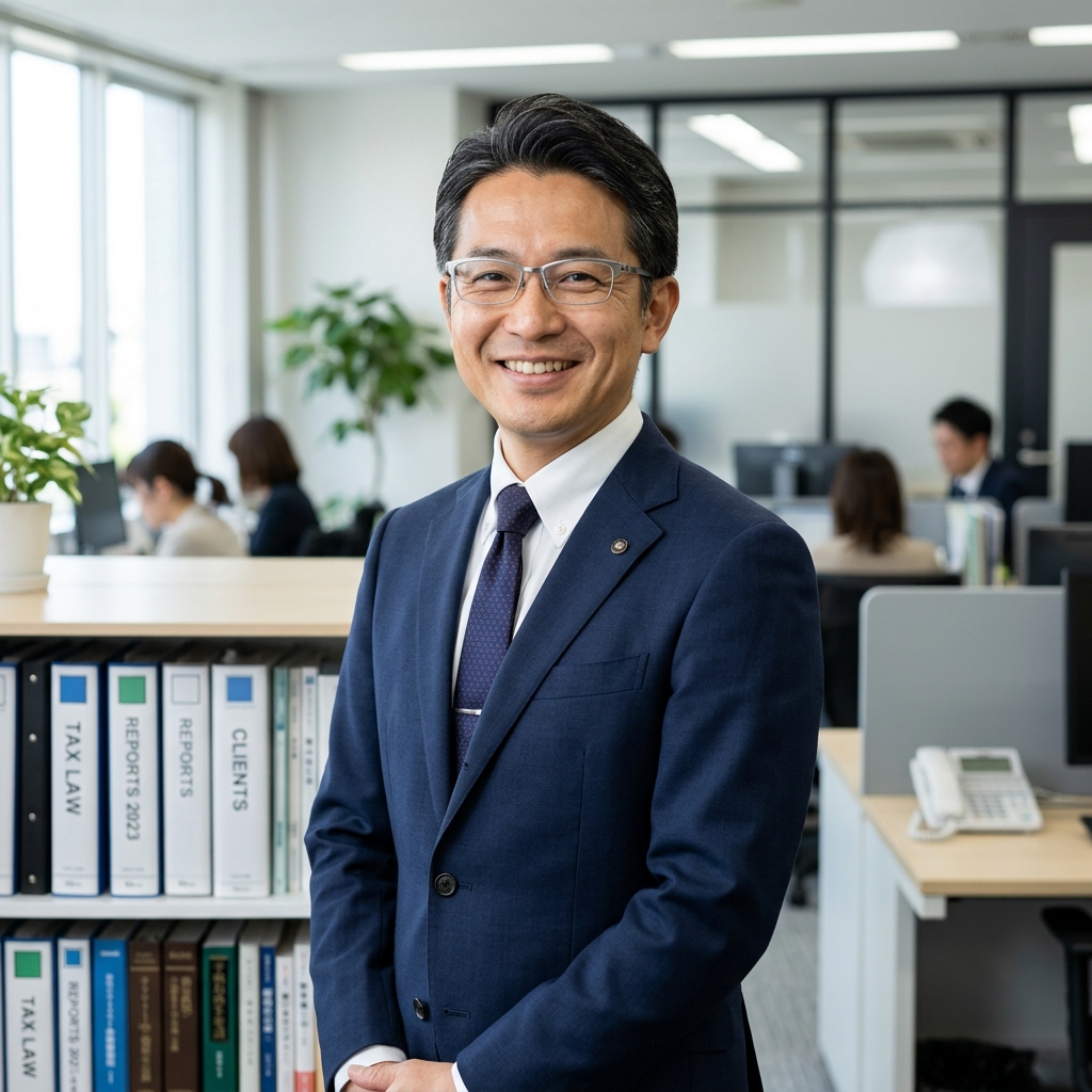 代表税理士 佐藤健一の顔写真