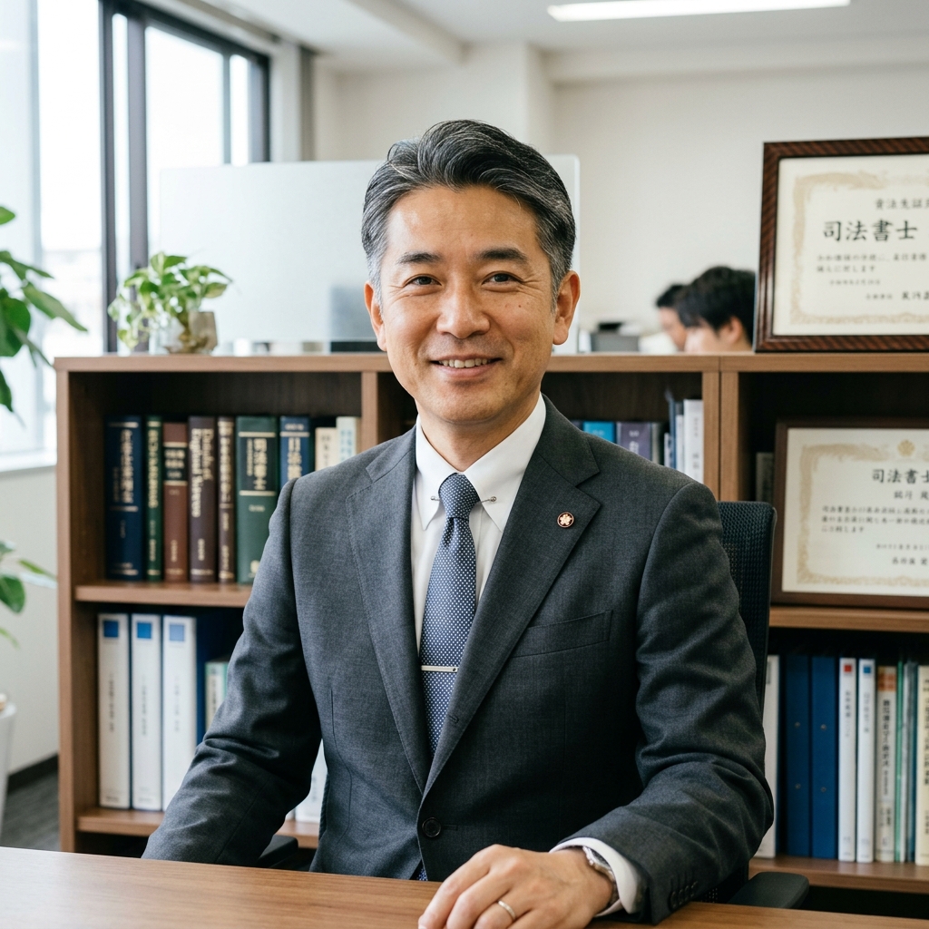 代表司法書士 田中誠の顔写真