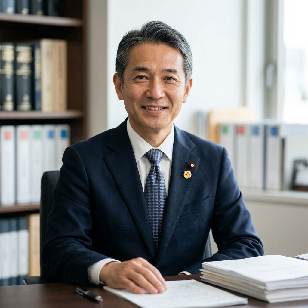 代表弁護士の田中義寛の近影