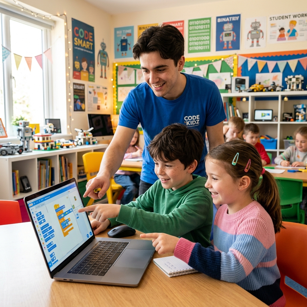 プログラミングで笑顔になる子どもたち